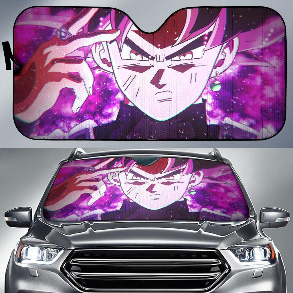 Goku Black Super Saiyan Rose 5K Car Sun Shade Gift Ideas 2022