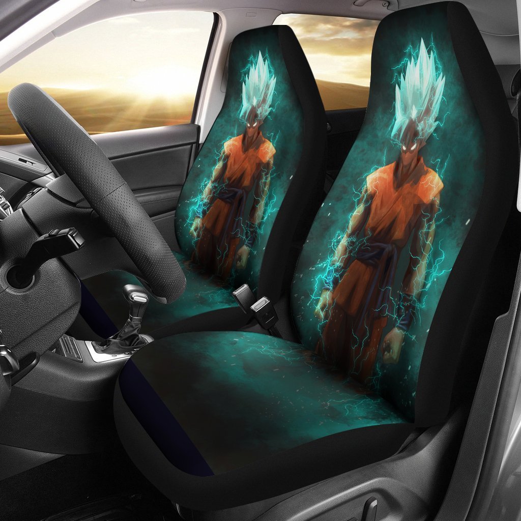 Goku Blue Car Seat Covers 4 Amazing Best Gift Idea