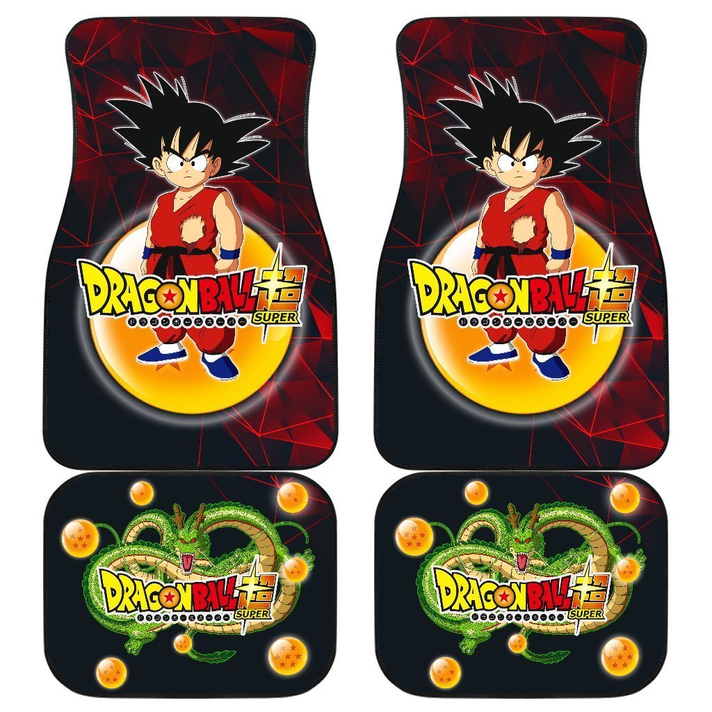 Goku Kid Angry Anime Car Floor Mats