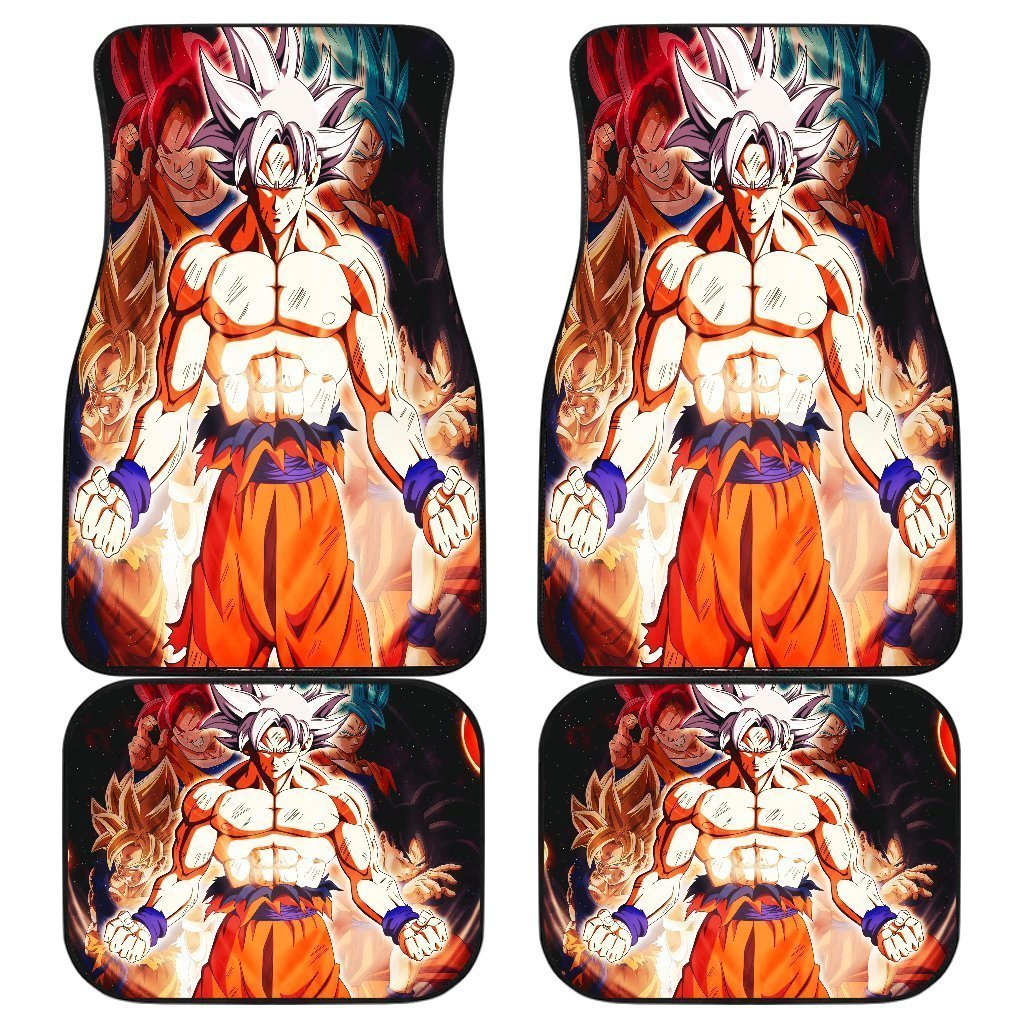 Goku Mastered Ultra Instinct Saiya God Car Floor Mats