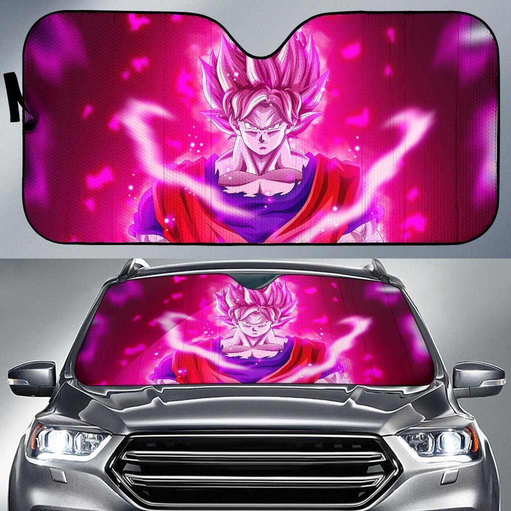 Goku Super Saiyan Blue Hd 5K Car Sun Shade Gift Ideas 2022