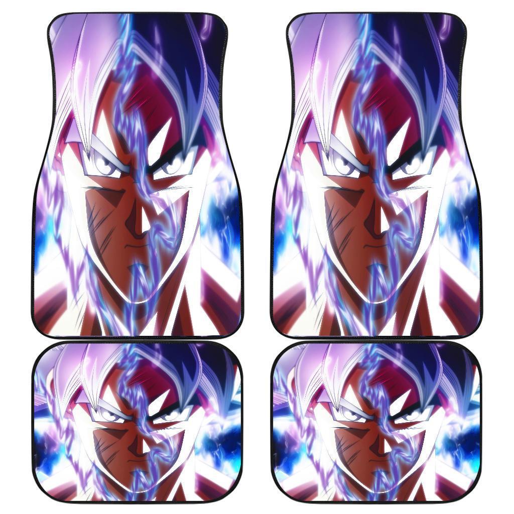 Goku Ultra Instinct Fighting Face Car Floor Mats