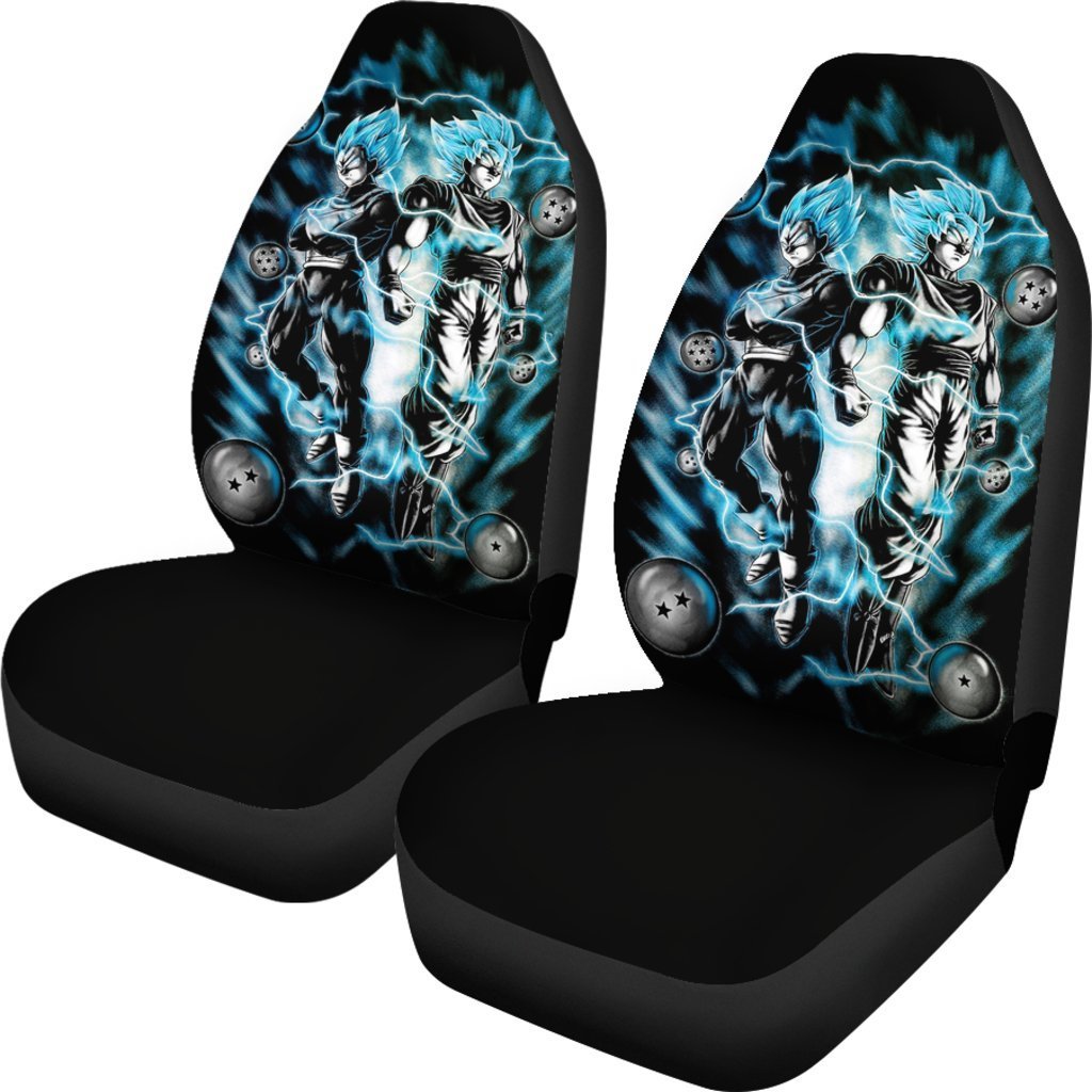 Goku Vegeta Blue Car Seat Covers 3 Amazing Best Gift Idea