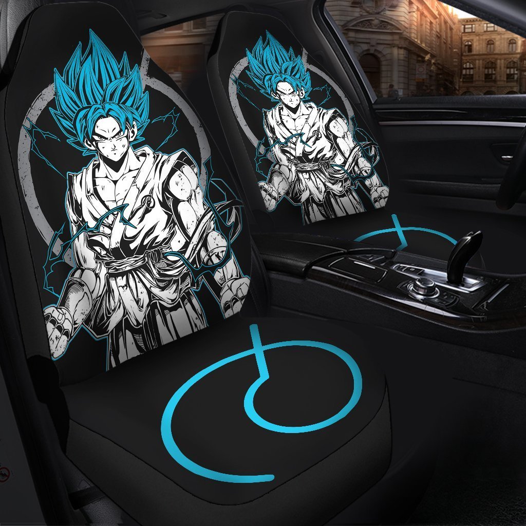 Goku Vegeta Blue Seat Covers