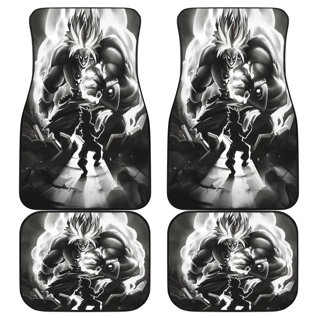 Goku Vs Broly Anime Dragon Ball Black & White Theme Car Floor Mats