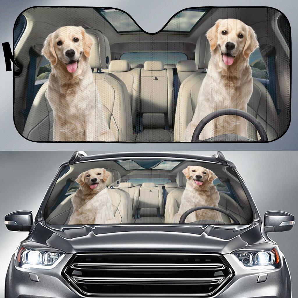 Golden Retriever Auto Sunshade Amazing Best Gift Ideas 2021