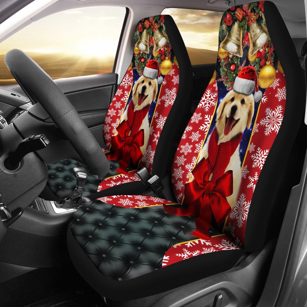Golden Retriever Beagle Puppy Premium Custom Car Seat Covers Decor Protector