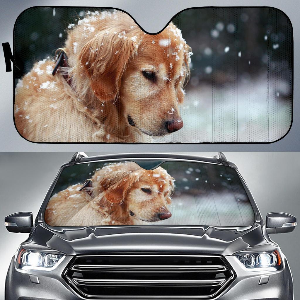 Golden Retriever Puppy Dog Car Sun Shade Gift Ideas 2021