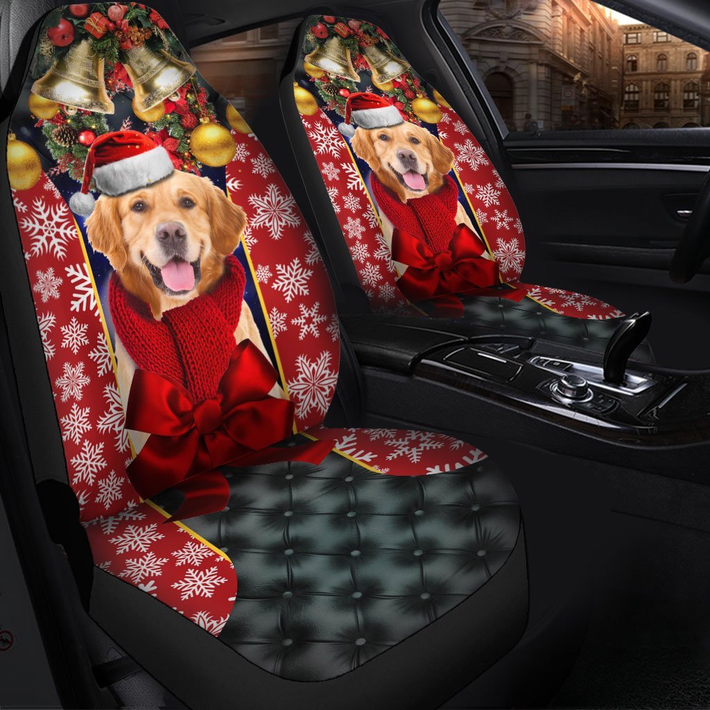 Golden Retriever Puppy Premium Custom Car Seat Covers Decor Protector