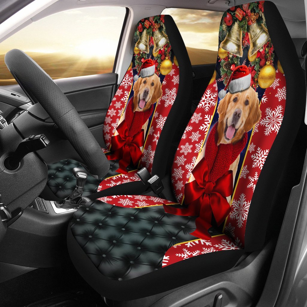 Golden Retriever Puppy Premium Custom Car Seat Covers Decor Protector