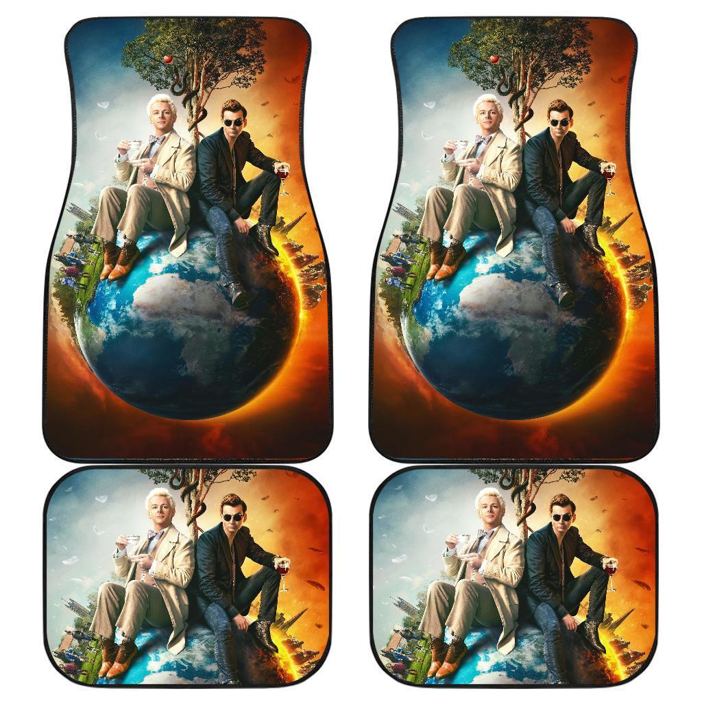 Good Omen Movie Earth Planet Car Floor Mats