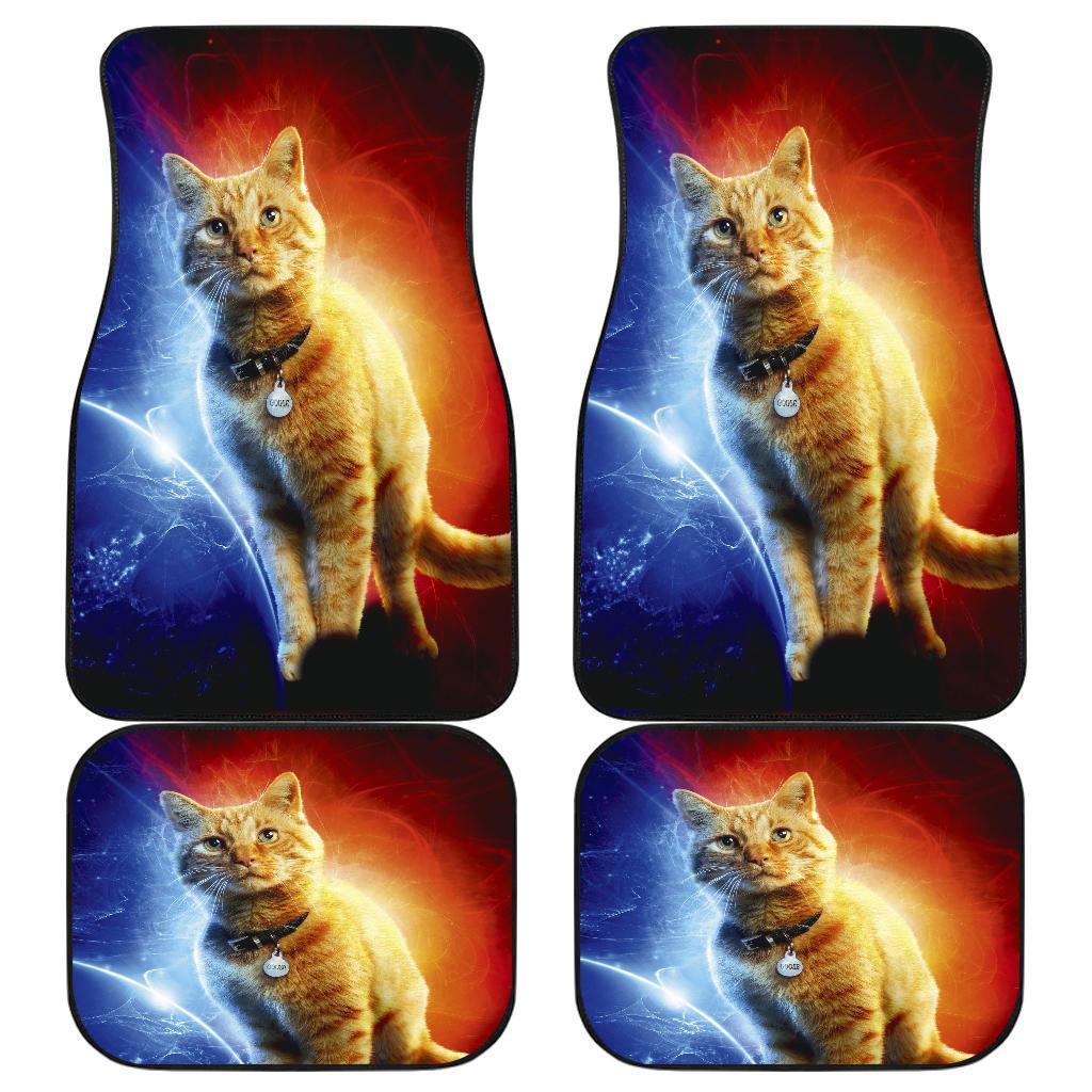 Goose Cat Cute Anime Front And Back Car Floor Mats