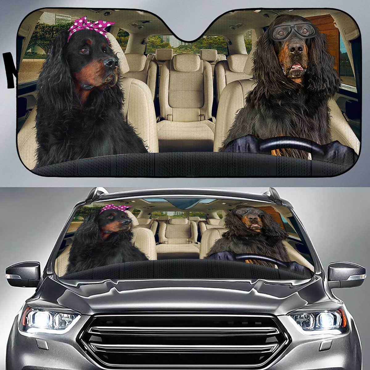 Gordon Setter Driver Auto Sun Shade Gift Ideas 2022