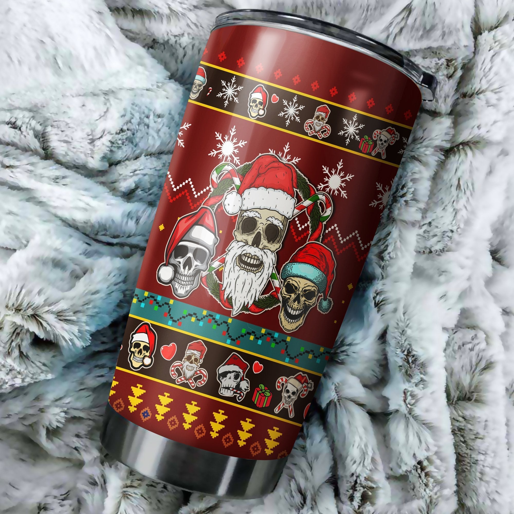 Goth Ugly Christmas Tumbler Perfect Birthday Best Gift Stainless Traveling Mugs 2021