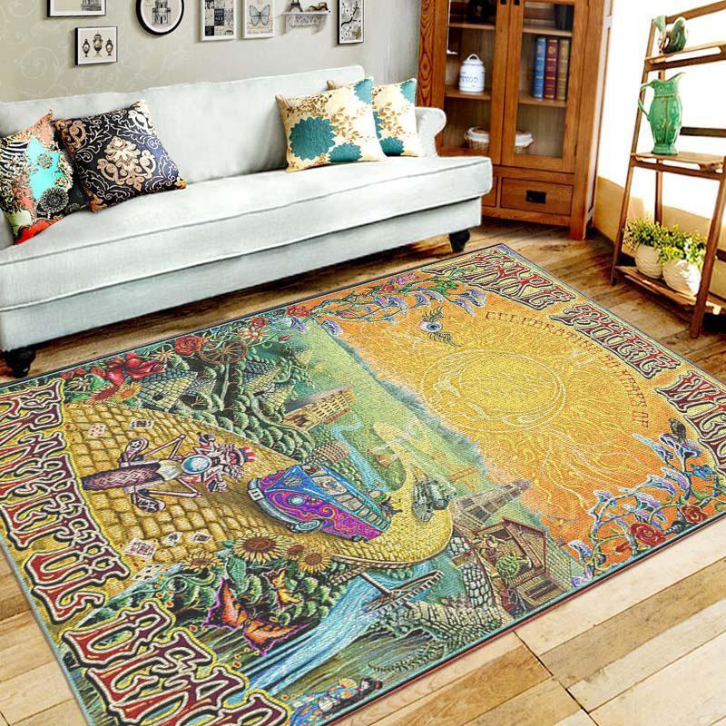 Grateful Dead Area Rug Home Decor Bedroom Living Room Decor