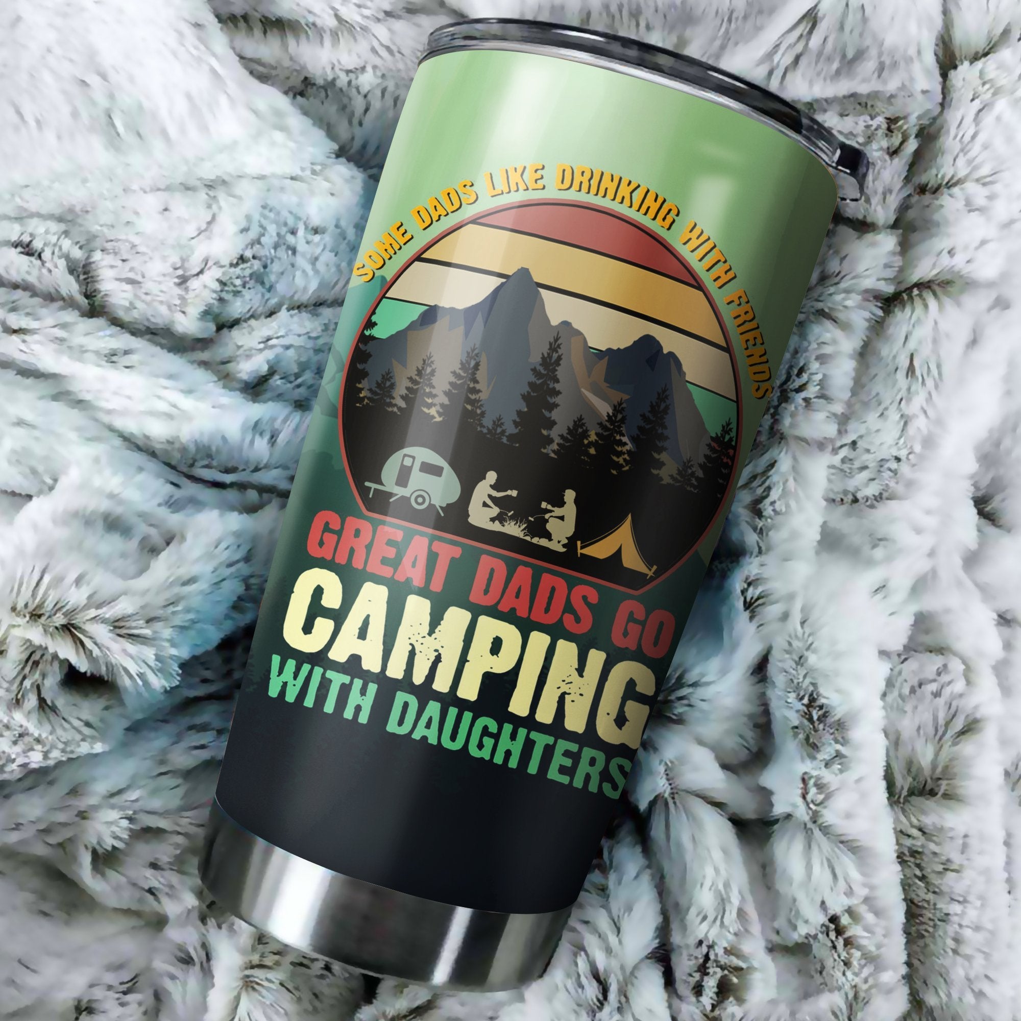 Great Dads Go Camping Camfire Tumbler 2021