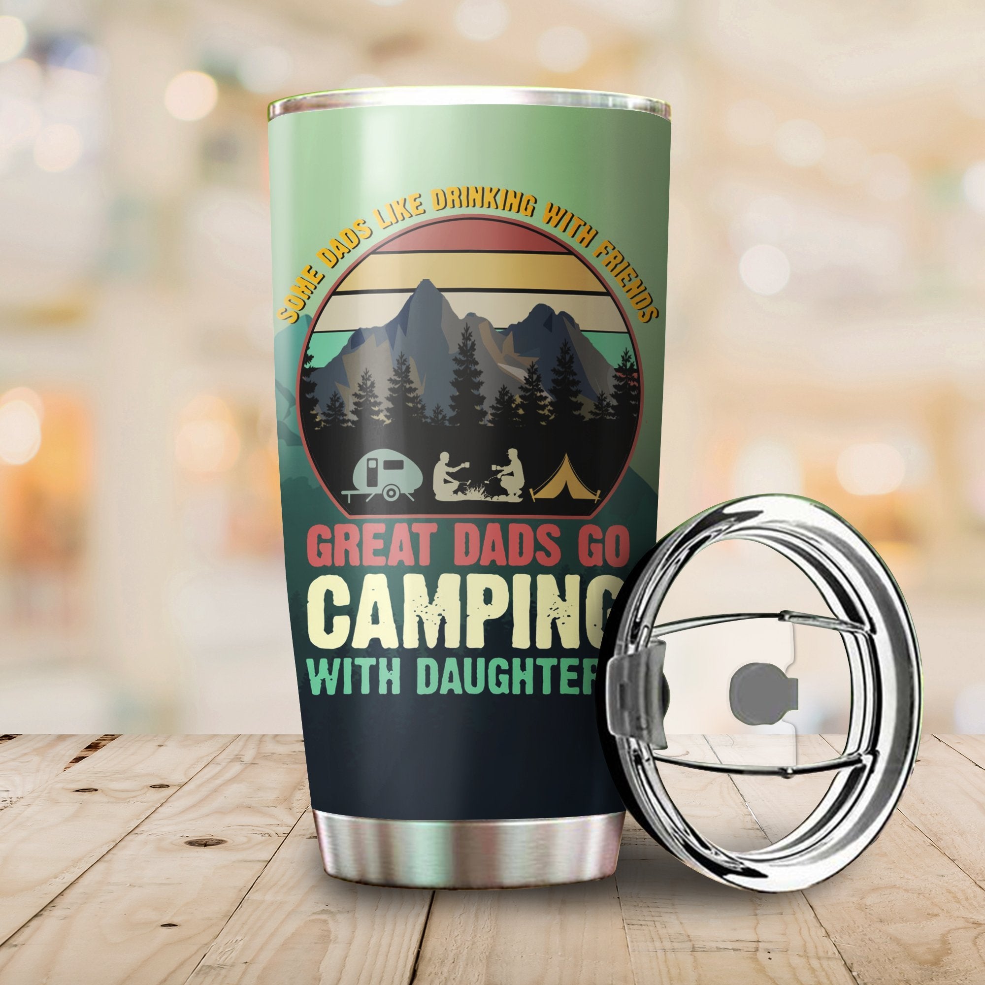 Great Dads Go Camping Camfire Tumbler 2021