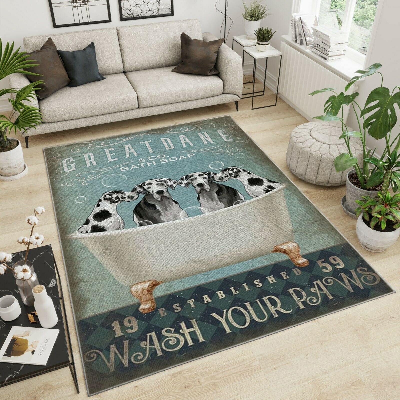 Great Dane Area Rug Home Decor Bedroom Living Room Decor