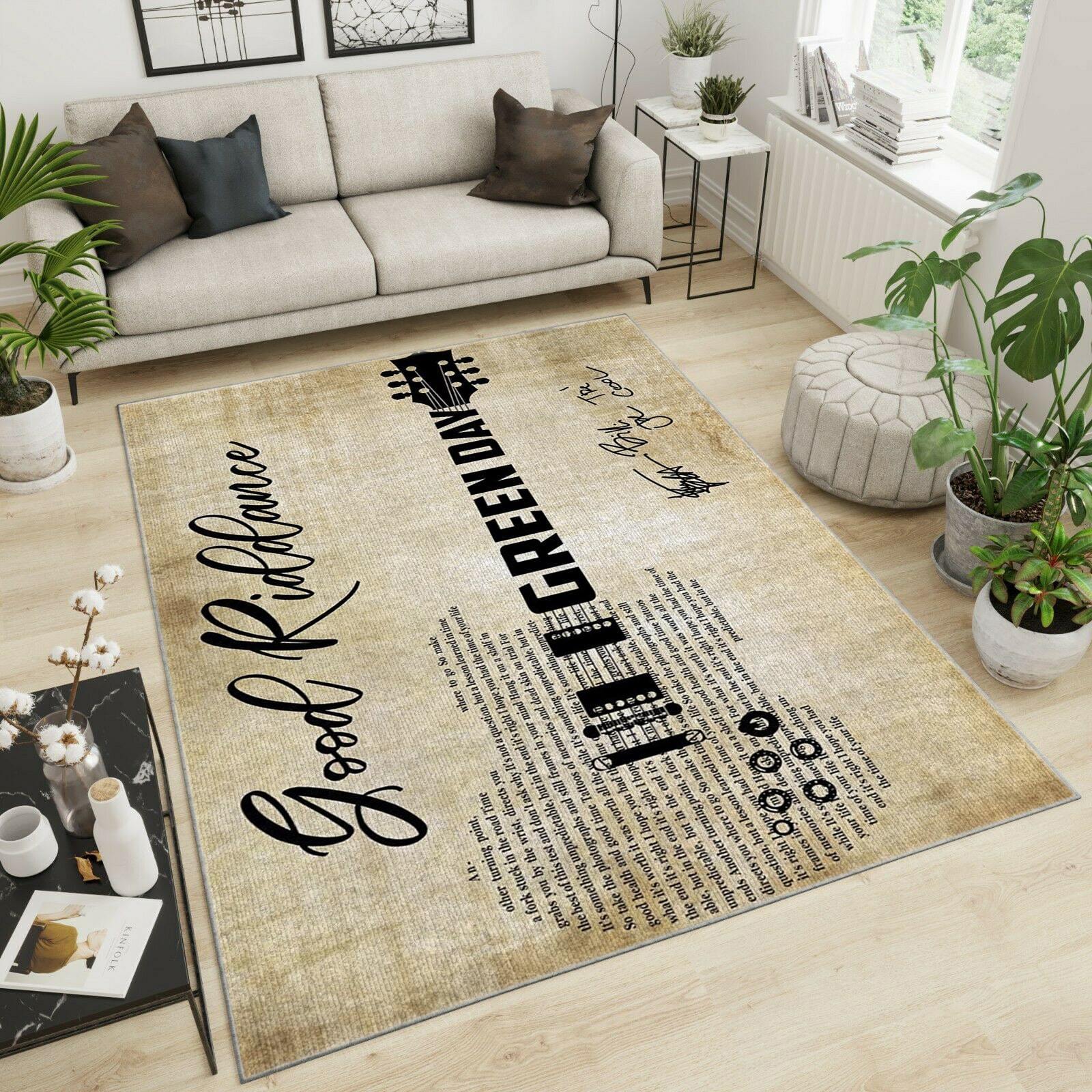 Green Day Area Rug Home Decor Bedroom Living Room Decor