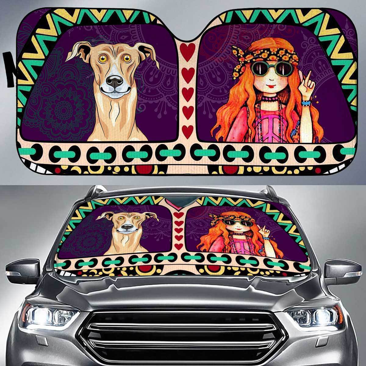 Greyhound Peace Auto Sun Shade Gift Ideas 2022