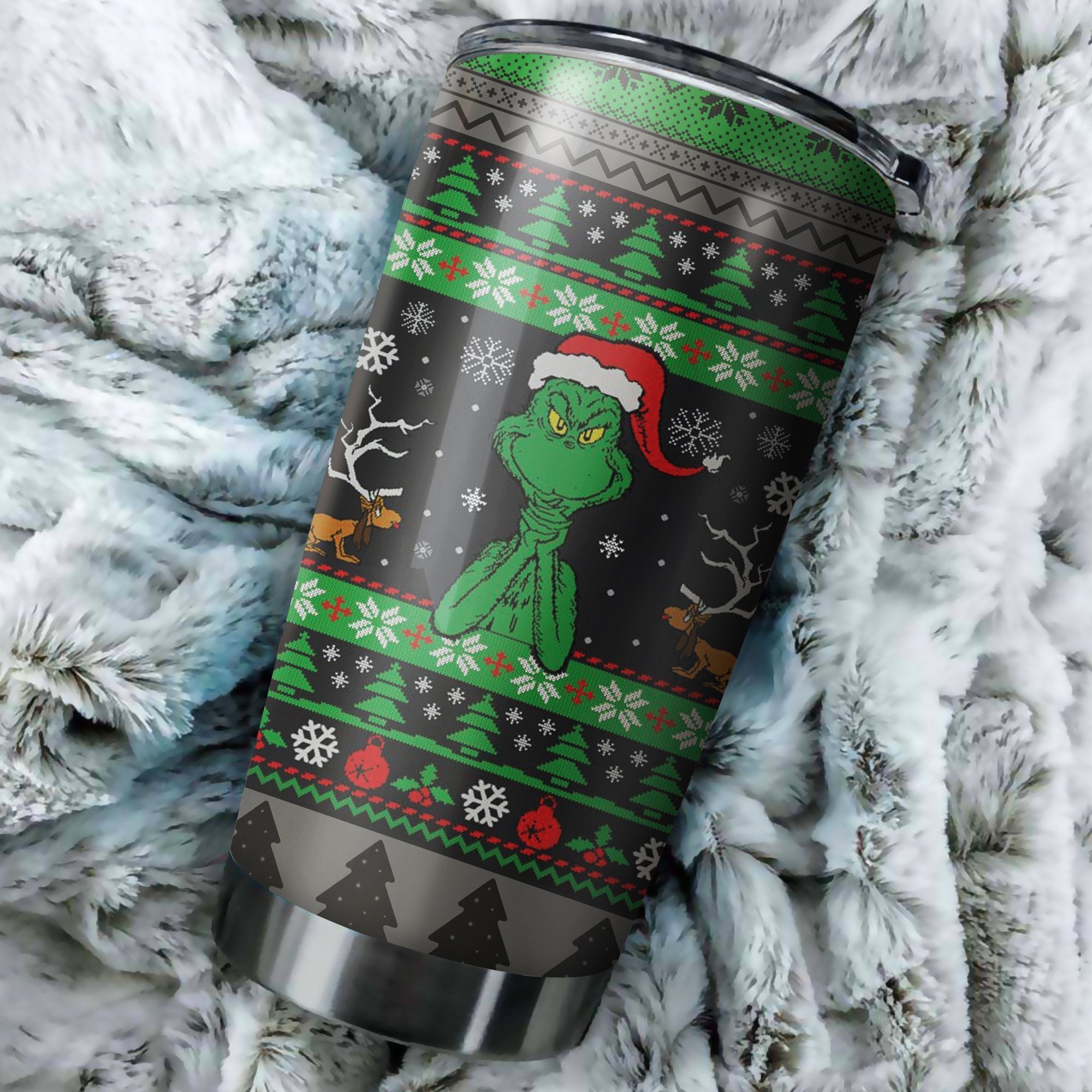 Grinch Tumbler Perfect Birthday Best Gift Stainless Traveling Mugs 2021