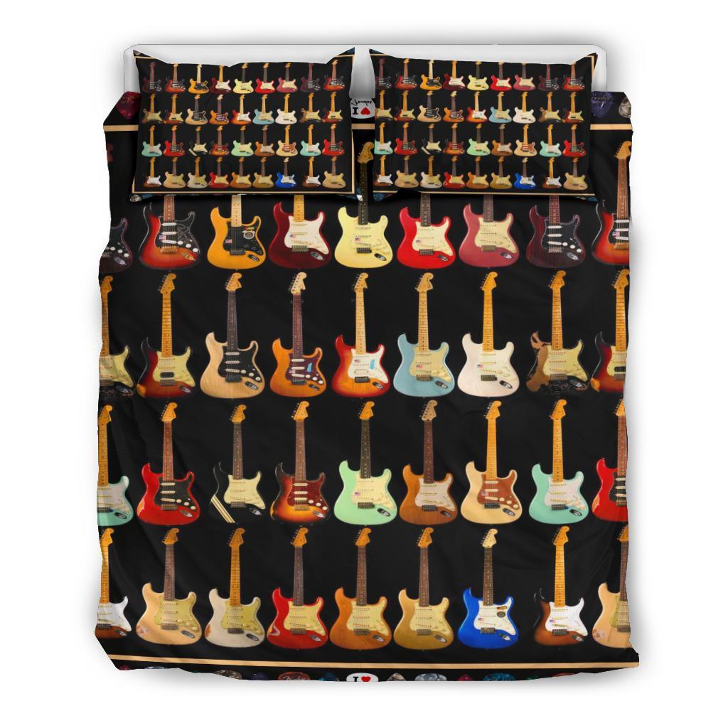 Guitar Bedding Duvet Cover And Pillowcase Set