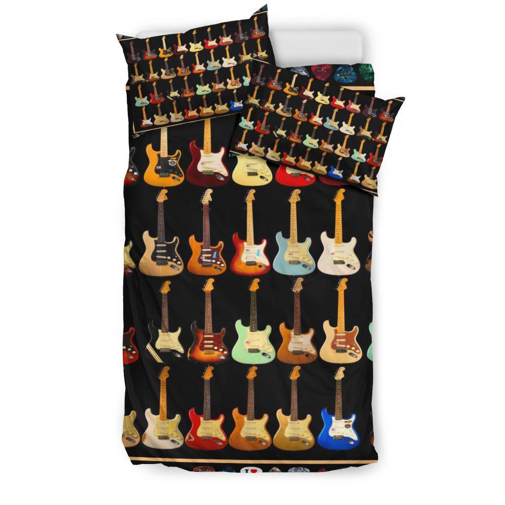 Guitar Bedding Duvet Cover And Pillowcase Set