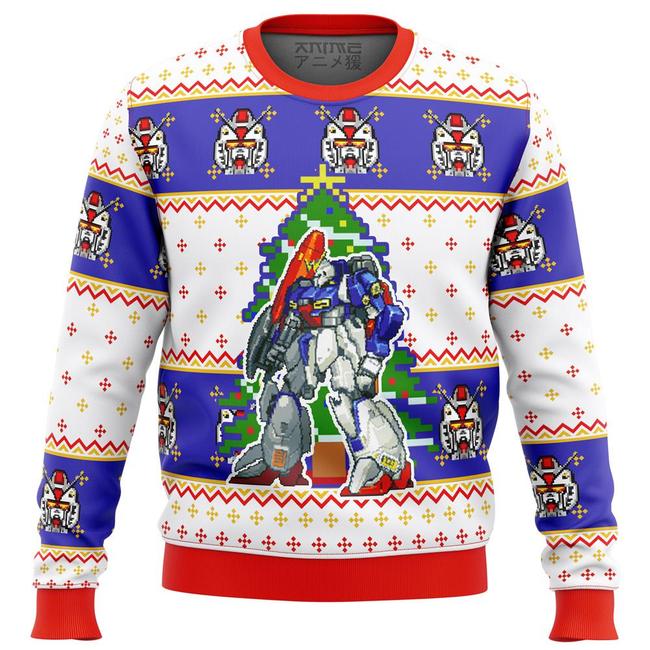 Gundam Xmas Premium Ugly Christmas Sweater Amazing Gift Idea Thanksgiving Gift