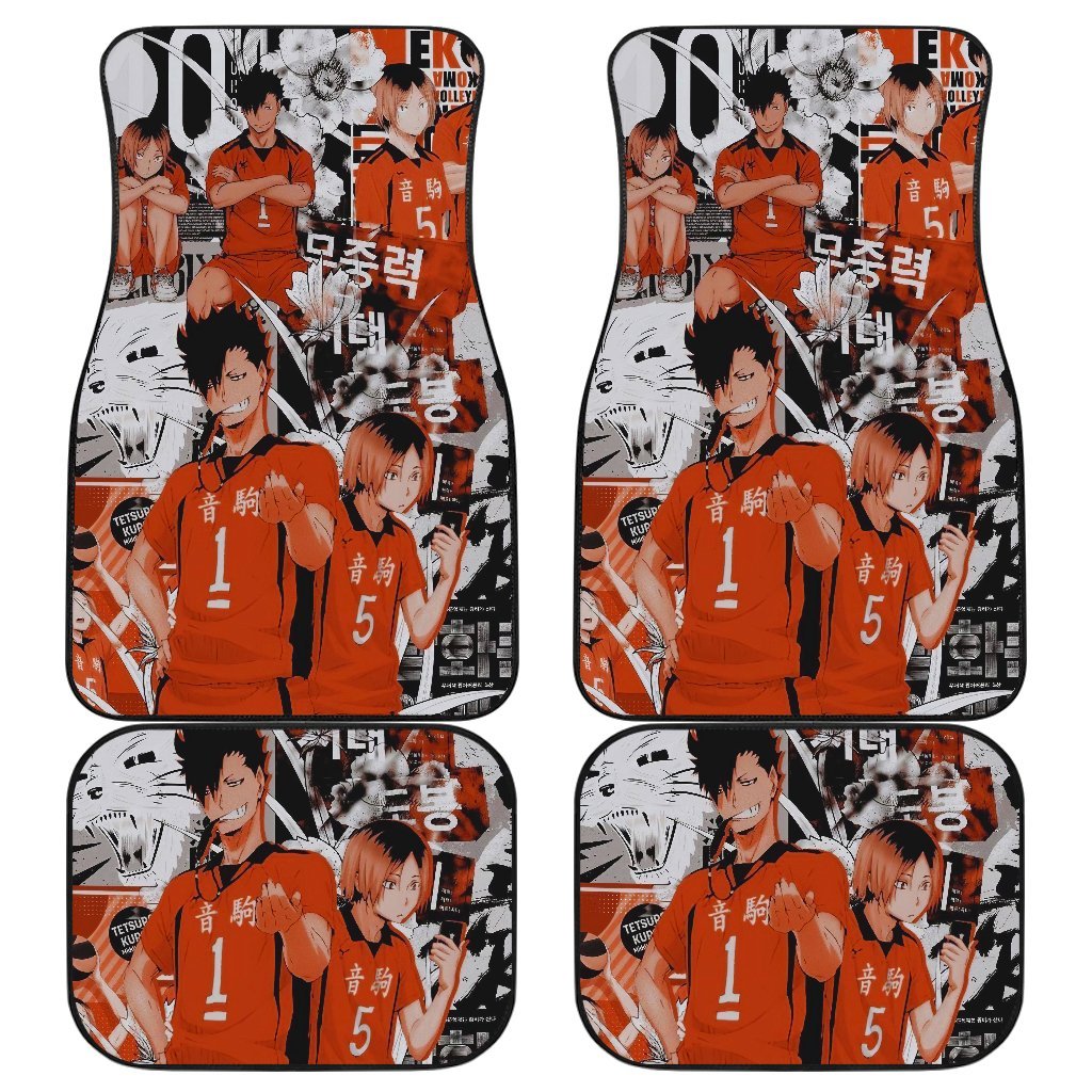 Haikyuu!! 4 Anime Car Floor Mats Custom Car Accessories Car Decor 2021