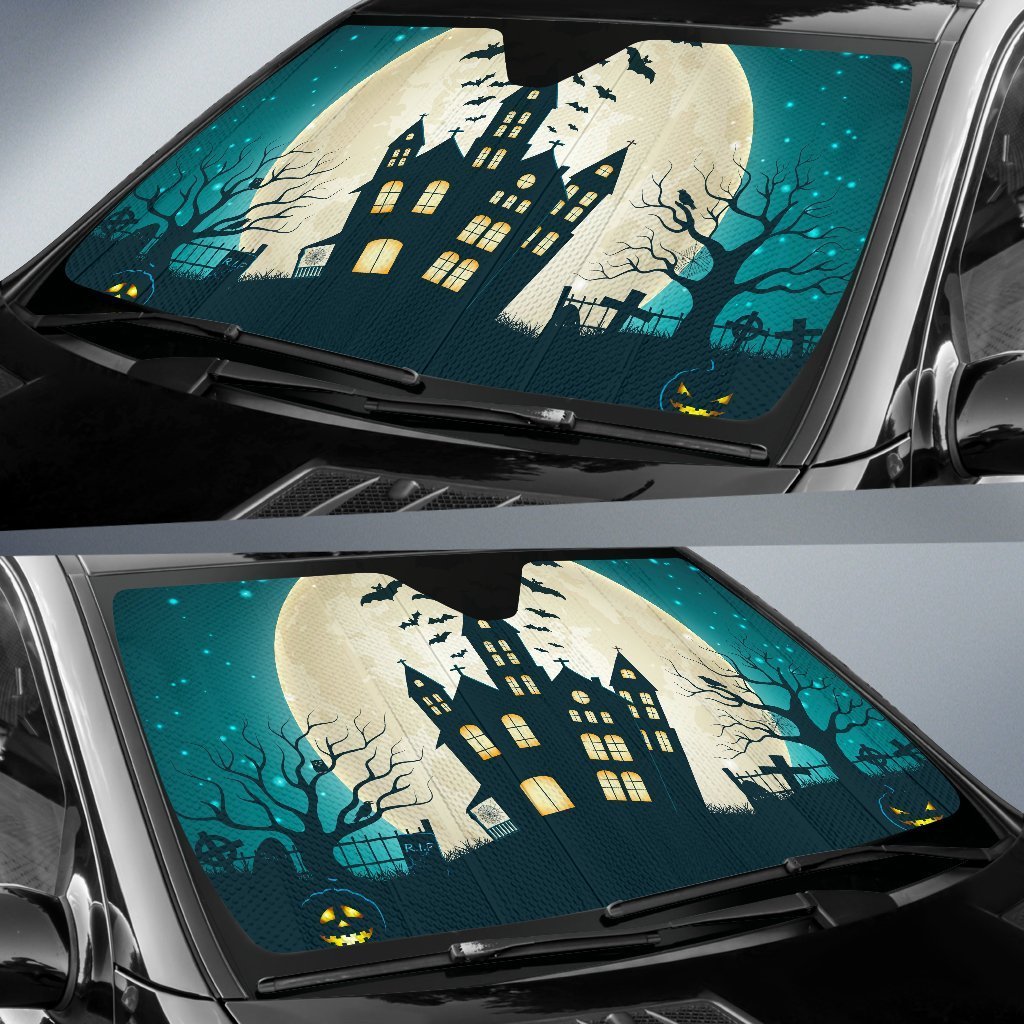 Halloween Haunted House Sun Shade Gift Ideas 2022