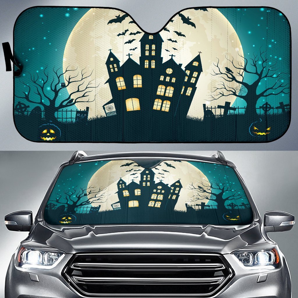 Halloween Haunted House Sun Shade Gift Ideas 2022