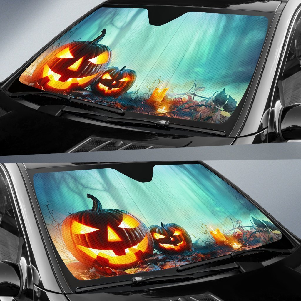 Halloween Haunted Pumpkins Sun Shade Gift Ideas 2022