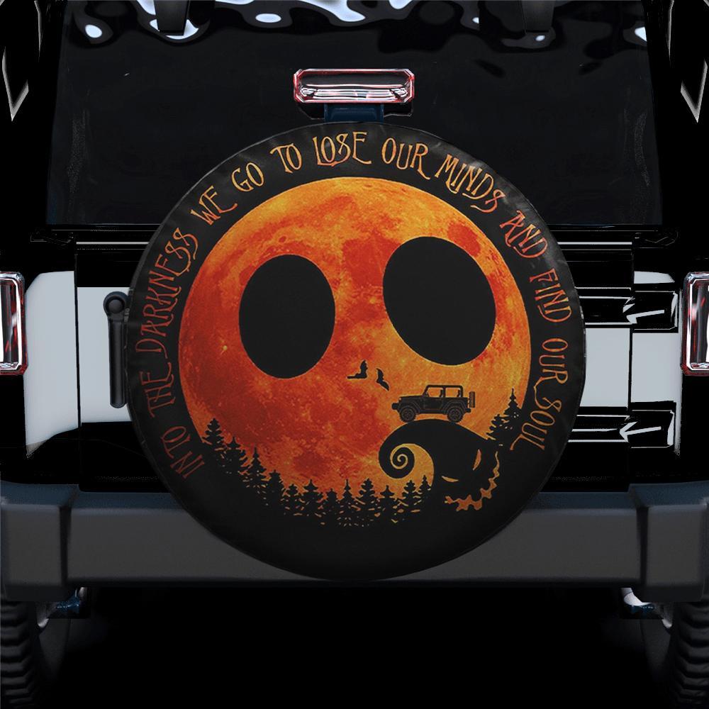 Halloween Jeep Into The Darkness We Go Christmas Gift Spare Tire Cover Gift For Campers