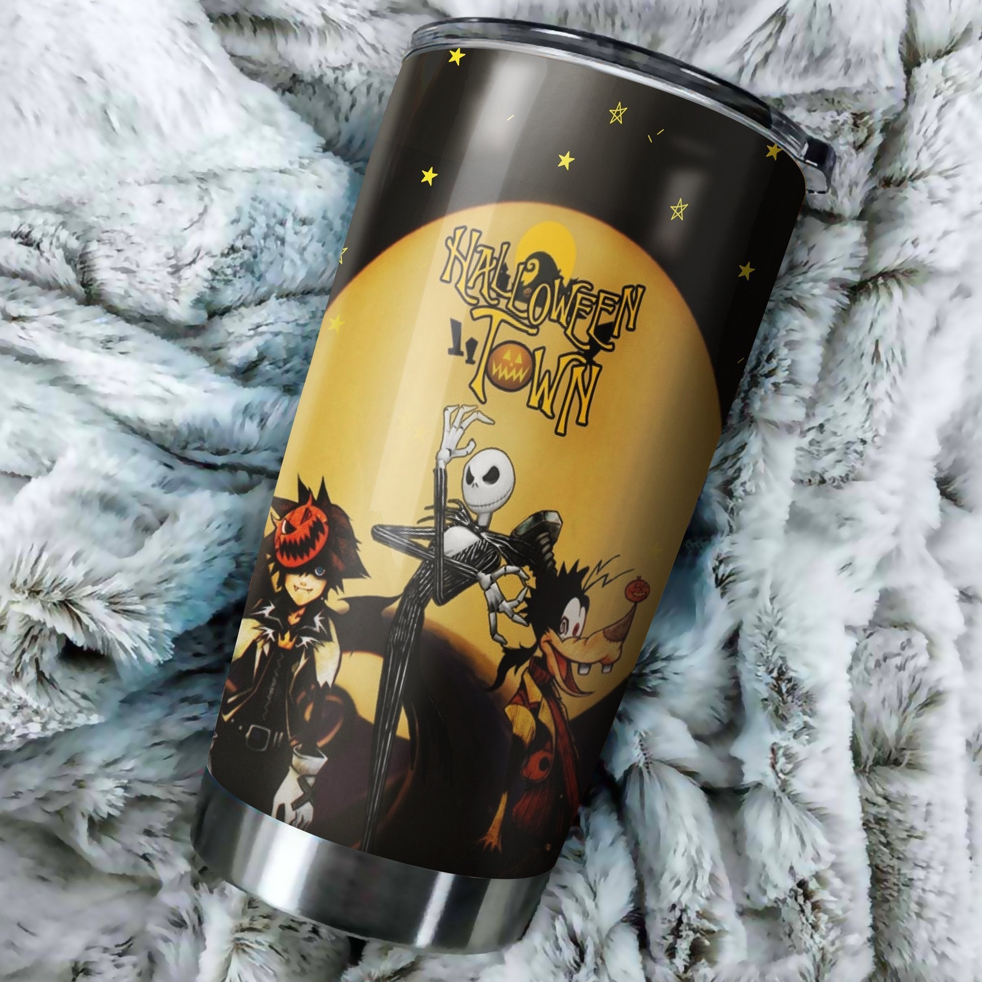 Halloween Nightmare Before Christmas Tumbler Best Perfect Gift Idea Stainless Traveling Mugs 2021