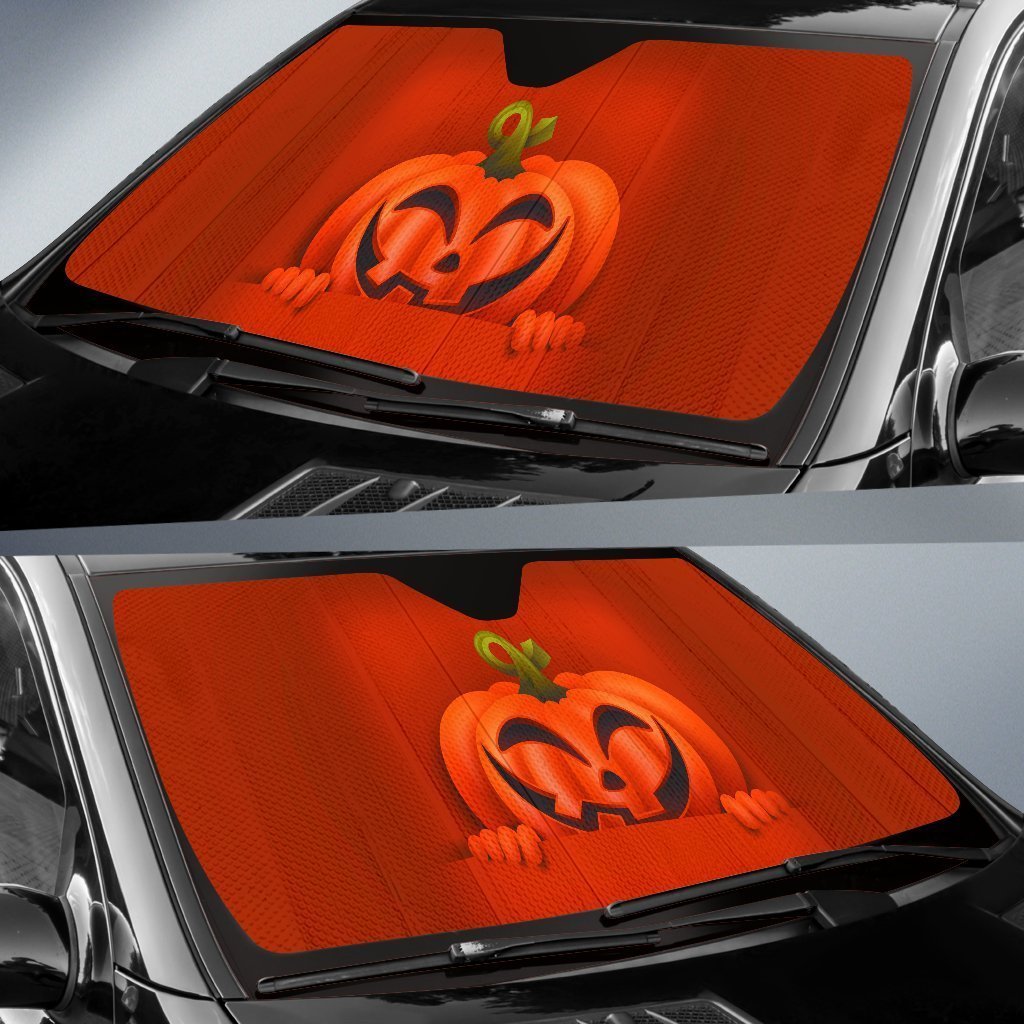 Halloween Pumpkin Auto Sun Shades Amazing Best Gift Ideas 2022