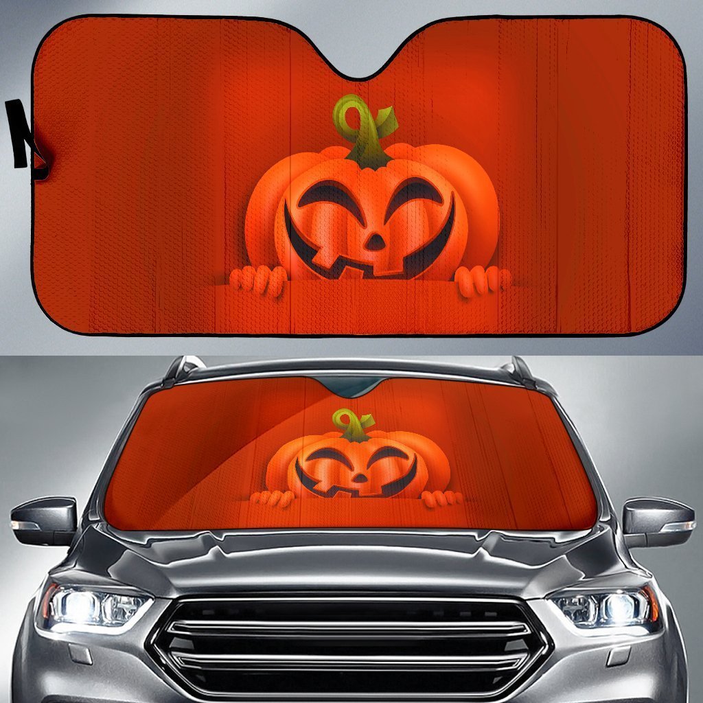 Halloween Pumpkin Auto Sun Shades Amazing Best Gift Ideas 2022