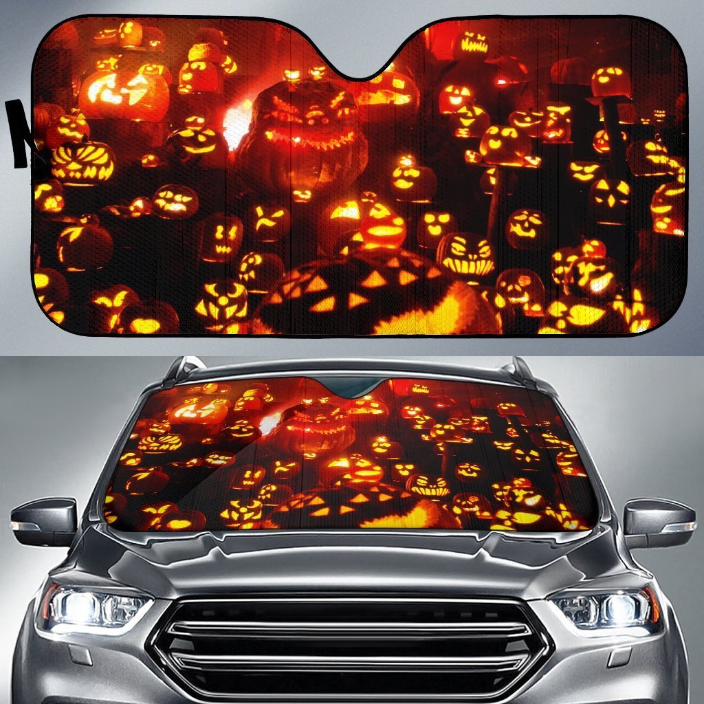 Halloween Pumpkin Jack O' Lantern Sun Shade Gift Ideas 2022