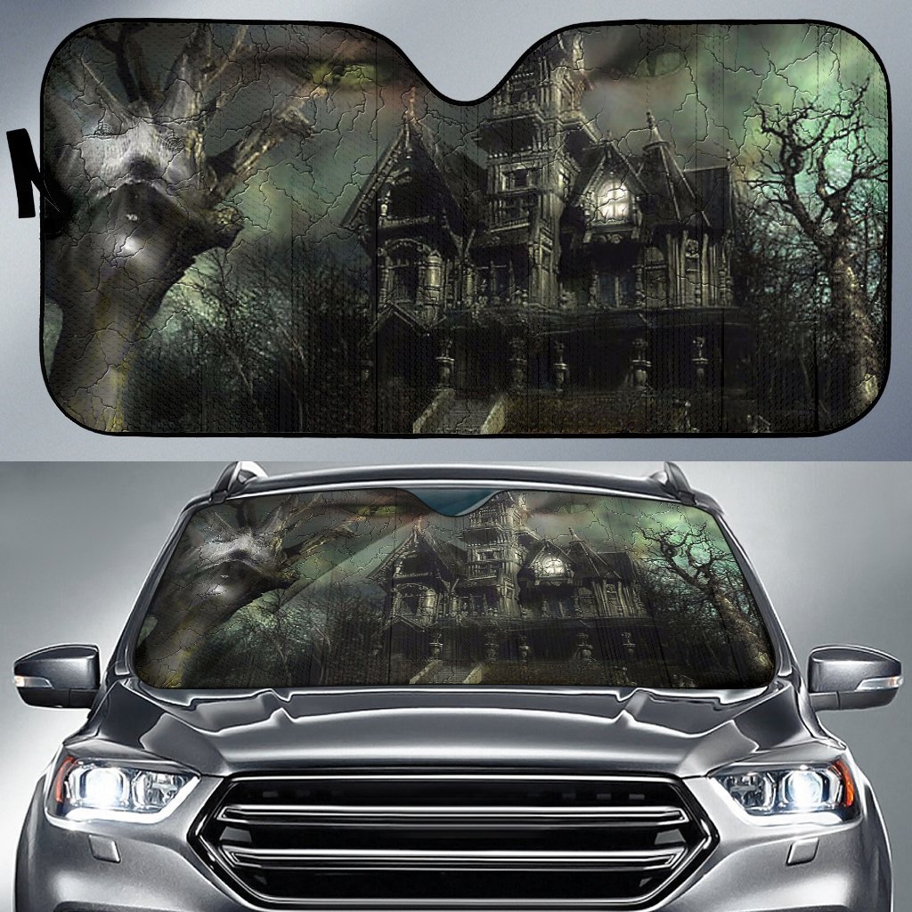 Halloween The Haunted House Sun Shade Gift Ideas 2022