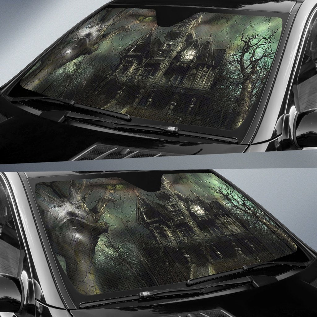 Halloween The Haunted House Sun Shade Gift Ideas 2022