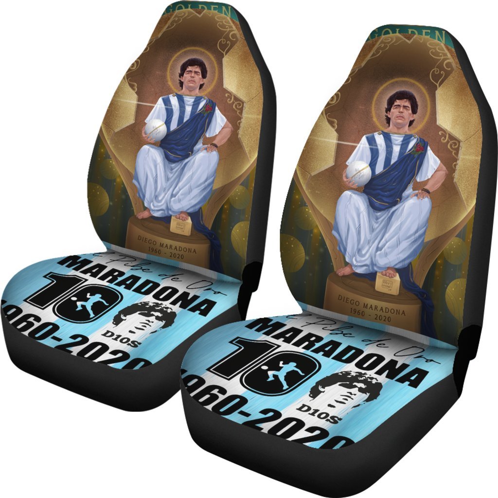 Hand Of God Diego Armando Maradona 10 Rip 1969 2022 Car Seat Covers Gift For Fooball