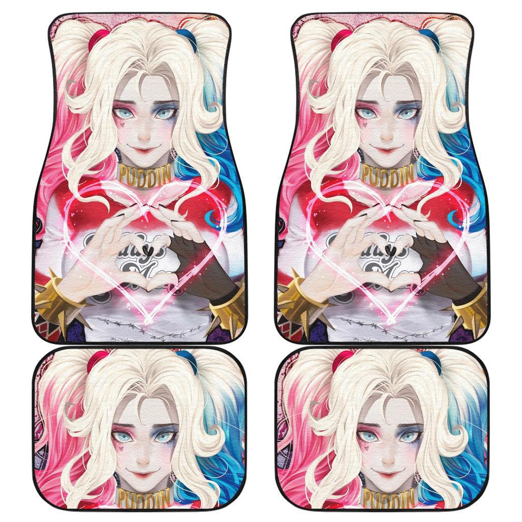 Harley Quinn Car Floor Mats Suicide Squad Movie Fan Gift