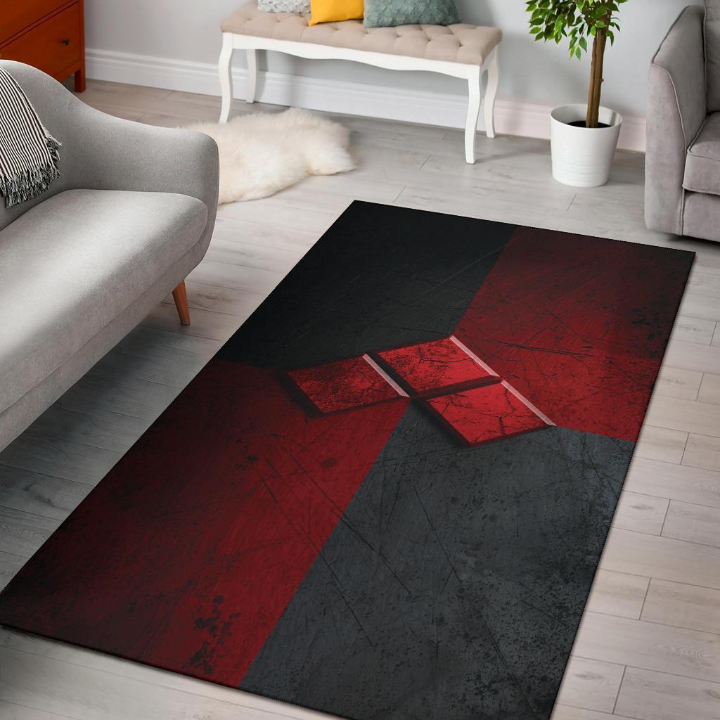 Harley Quinn Logo Area Rug Carpet