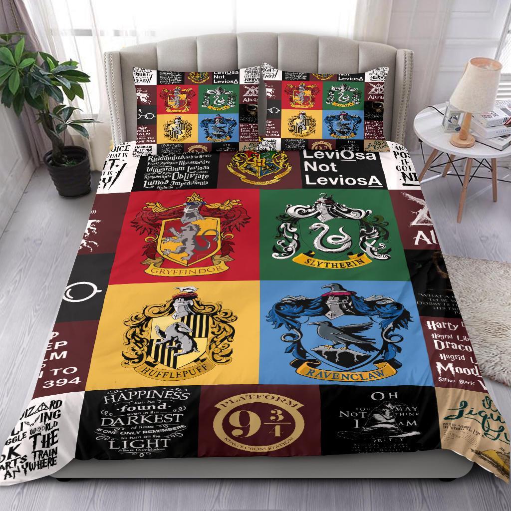 Harry Porter Quilt Bedding Duvet Cover And Pillowcase Set