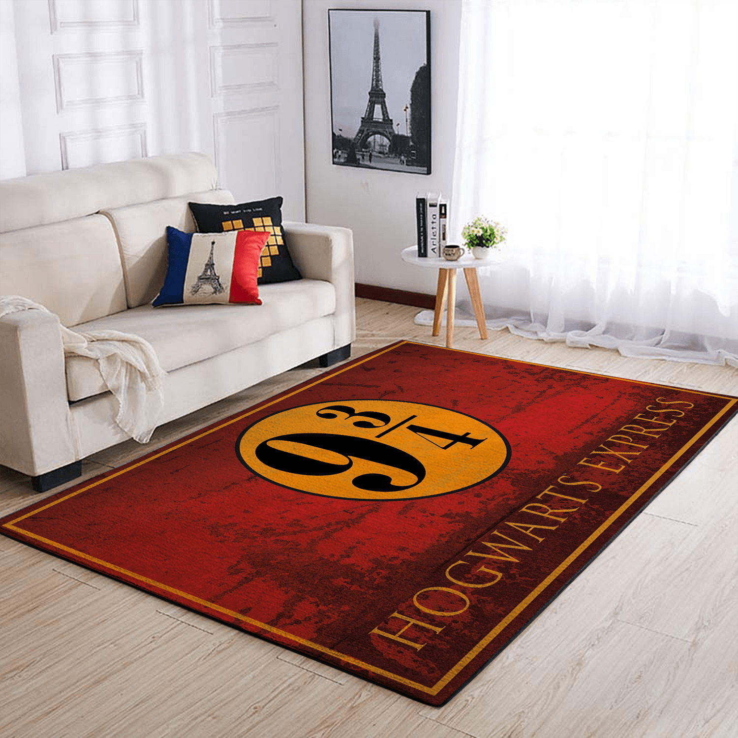 Harry Potter 9 3/4 Hogwart Express Area Rug Home Decor Bedroom Living Room Decor