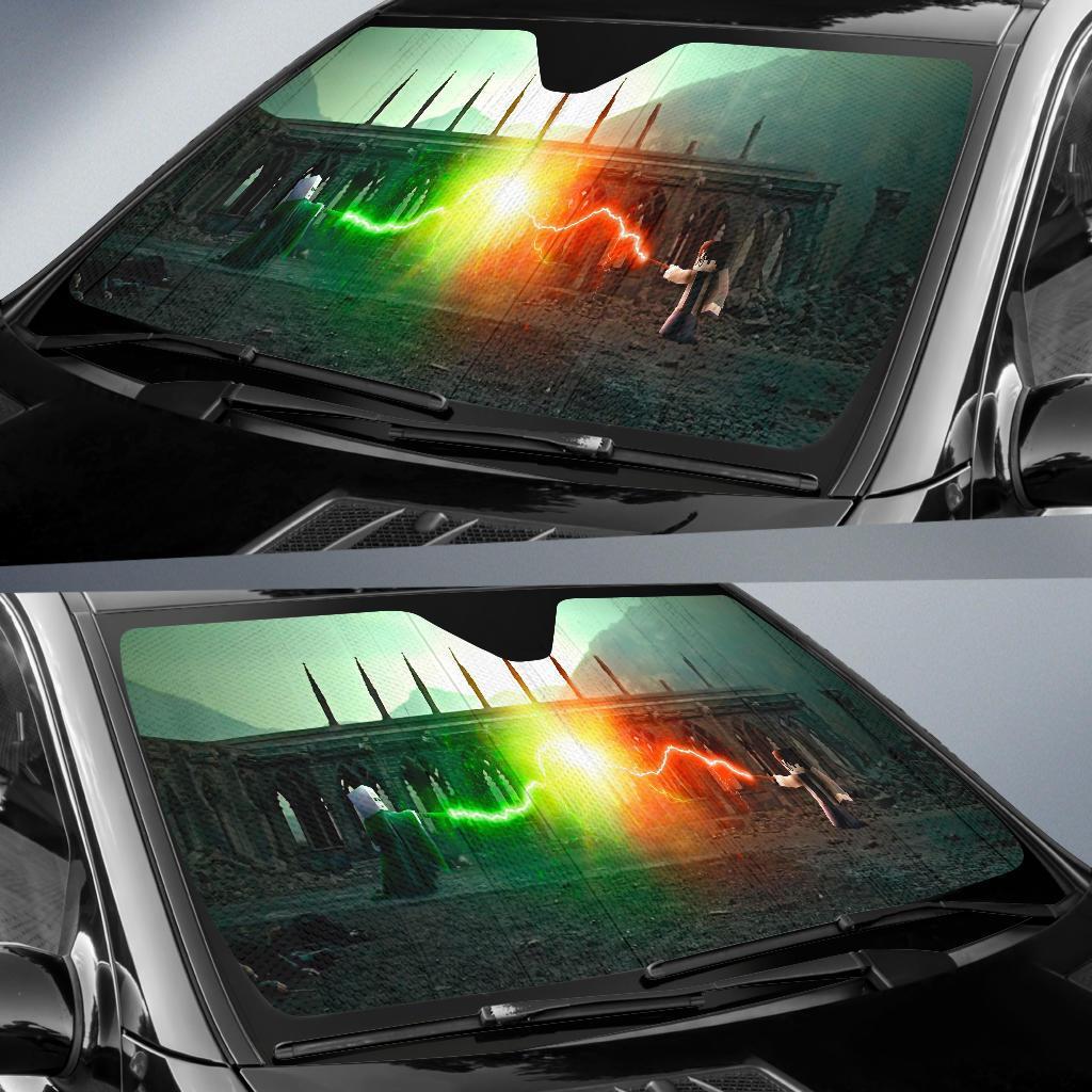 Harry Potter Death Fight Car Sun Shade Gift Ideas 2021