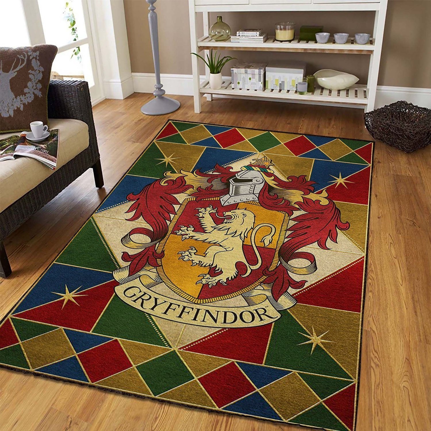 Harry Potter Gryffindor Area Rug Home Decor Bedroom Living Room Decor