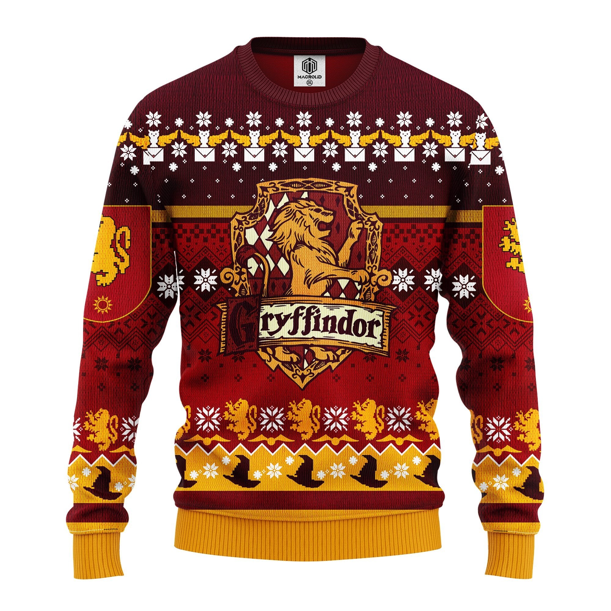 Harry Potter Gryffindor Xmas Ugly Christmas Sweater Amazing Gift Idea Thanksgiving Gift