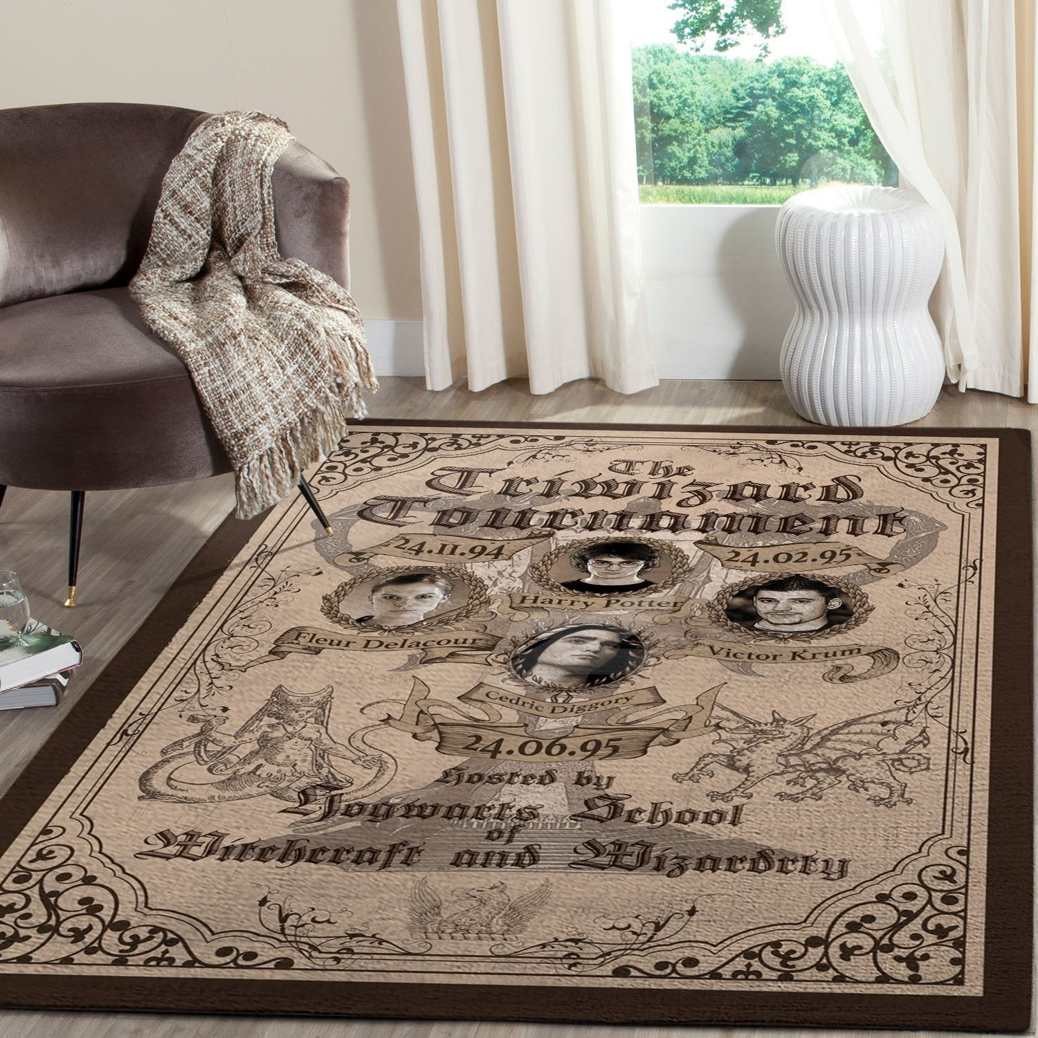 Harry Potter Hogwarts Area Rug Home Decor Bedroom Living Room Decor