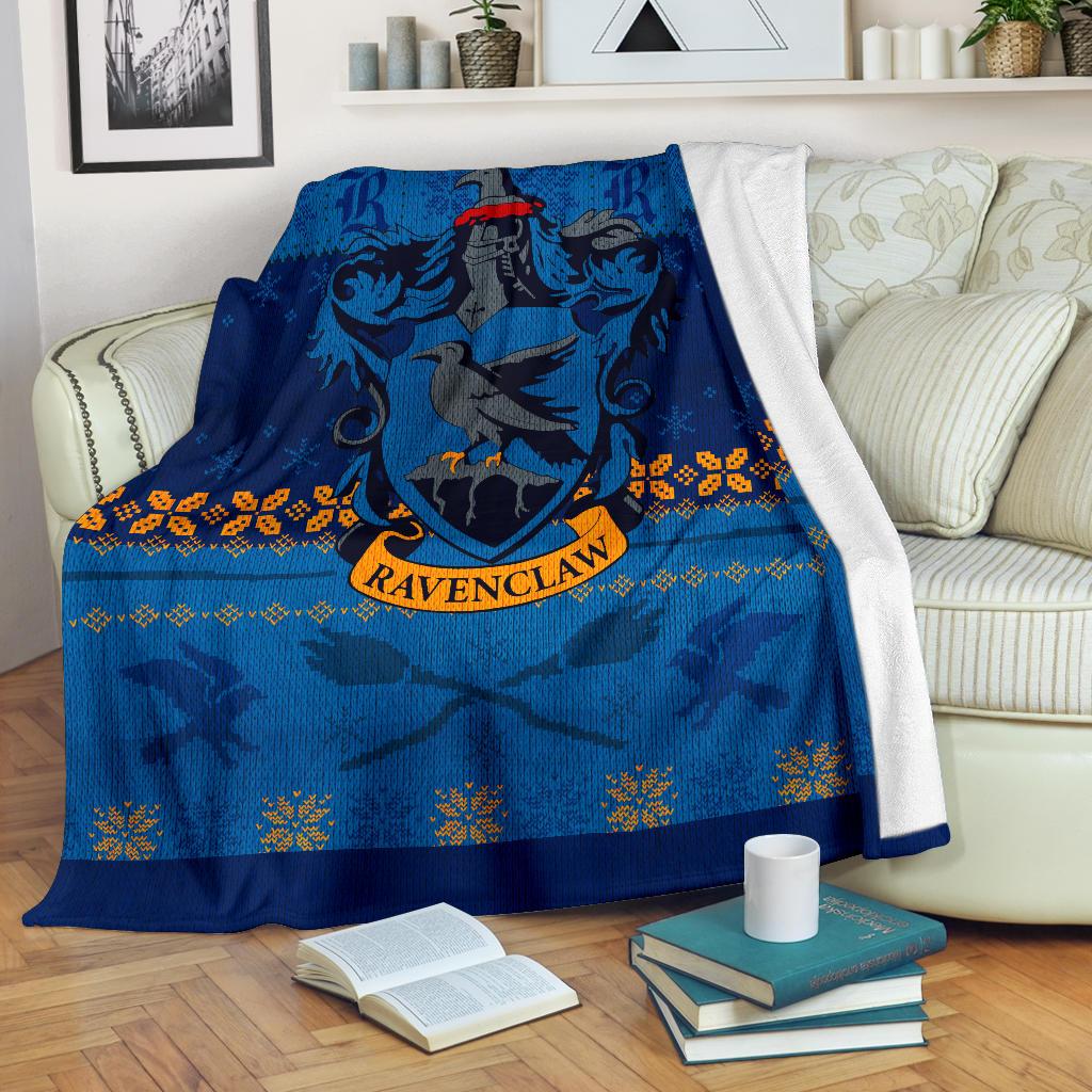 Harry Potter Ravenclaw Art Ugly Christmas Custom Blanket Home Decor