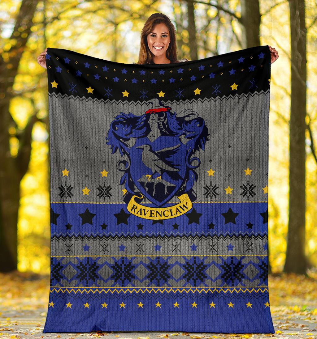 Harry Potter Ravenclaw Sign Ugly Christmas Custom Blanket Home Decor